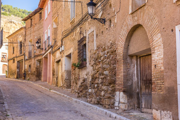 Fototapeta na wymiar Backstreet in medieval city Daroca