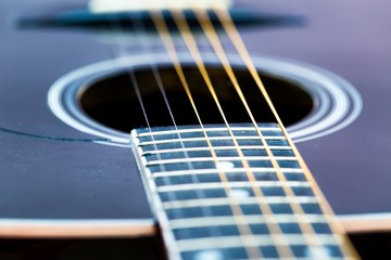 Acoustic guitar detail