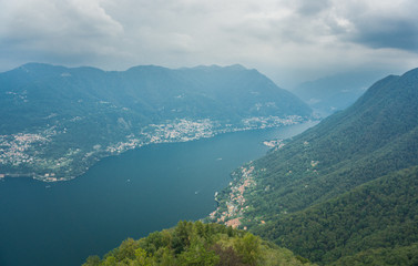 Naklejka na ściany i meble Mountains in Italy near the lake Como in summer