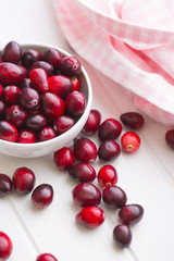The tasty american cranberries.