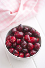 The tasty american cranberries.