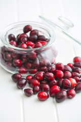 The tasty american cranberries.