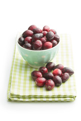 The tasty american cranberries.