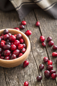 The tasty american cranberries.