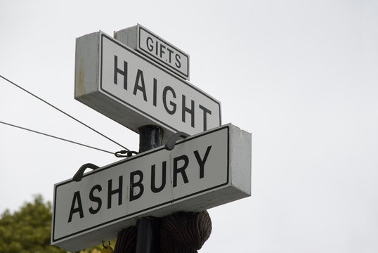 Haight Ashbury Street signs in San Francisco, California