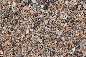 Wall round stone rock texture and seamless background