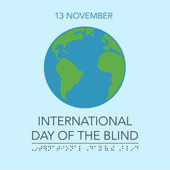 Blind Day vector illustration