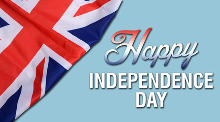 Obraz premium Very Happy United Kingdom Independence Day with UK Flag
