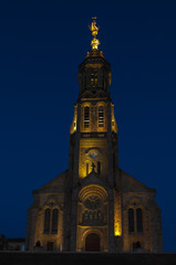 Obraz premium Church of Saint Michael in Saint-Michel-Mont-Mercure, France wit