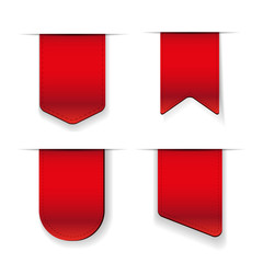 Vector Red Ribbon set