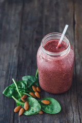 bright and colourful healthy green smoothies