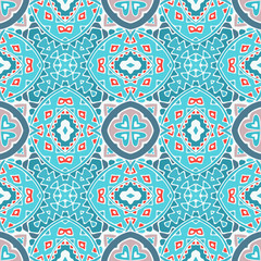 cute doodle tiled geometric pattern