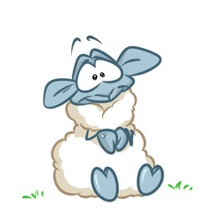 Lamb cartoon illustration isolated image character