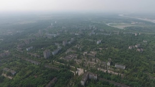 Территория чернобыльской АЭС/Чернобыльская атомная электро станция/
 ЧАЭС с высоты птичьего полета