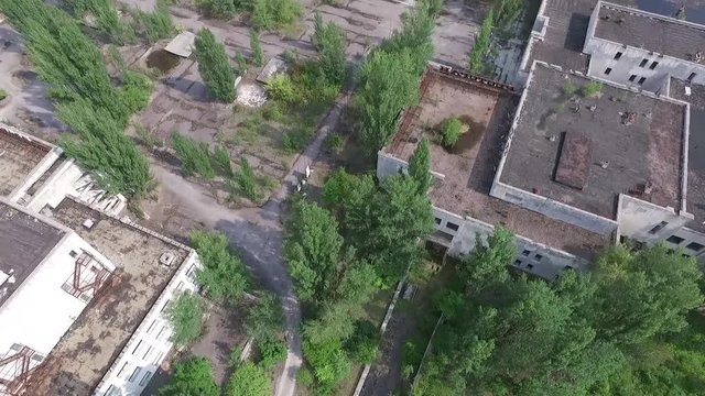 Припять/ город призрак после взрыва
 атомной электростанции, кадры с дрона
