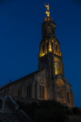 Obraz premium Church of Saint Michael in Saint-Michel-Mont-Mercure, France wit