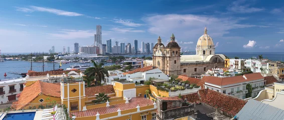Abwaschbare Fototapete Südamerika Blick auf Cartagena de Indias, Kolumbien