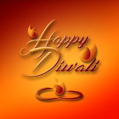 Happy Diwali text design