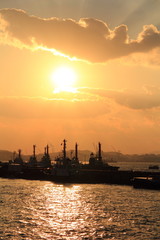 Fototapeta premium 夕暮れの海