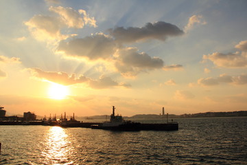 Fototapeta premium 夕暮れの海