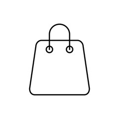 shop handle bag shopping sale store package outline thin line li