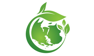 green global logo , earth, world logo design