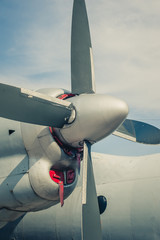 Propeller of the transport plane
