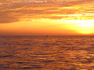 Colorful sunrise in the beach 2