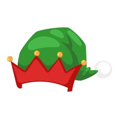 Santa christmas hat vector illustration.