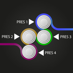 Vector elements for infographic 