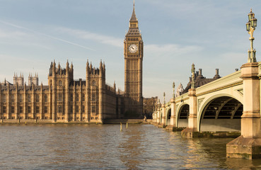 The Big Ben tower , England, UK.