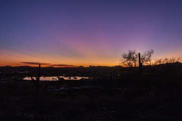 Fountain Hill Sunset