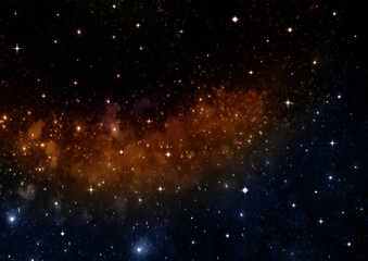 galaxy in a free space