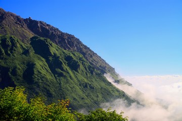雲海の雲仙岳