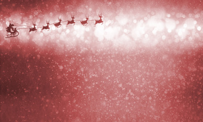 Santa Claus - christmas graphics background (red)