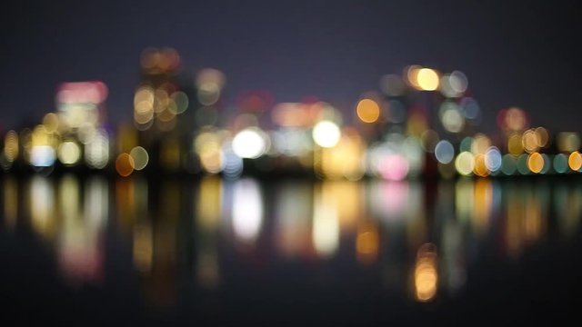 都市の夜景 ぼかし