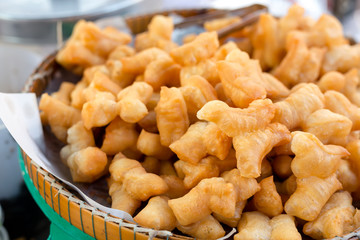 Deep-fried doughstick breakfast