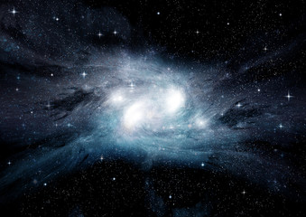 galaxy in a free space