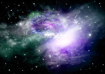 galaxy in a free space