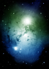 galaxy in a free space