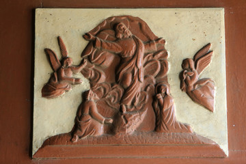 L'Ascension du Christ. Cathédrale Saint-Pierre et Paul. Cathedral of Sts. Peter and Paul. Lomé. Togo.