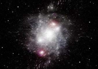 galaxy in a free space