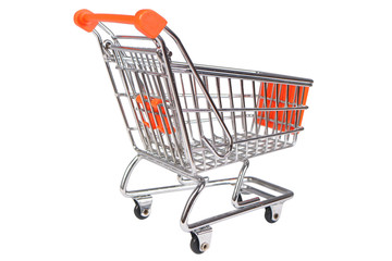 Shopping Trolley on White