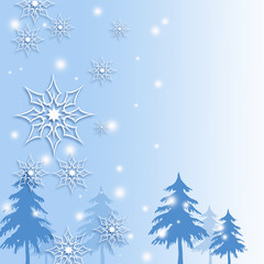 Fototapeta na wymiar クリスマス　雪の結晶