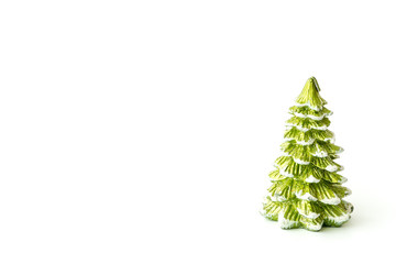christmas tree isolated on white