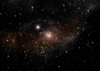 galaxy in a free space
