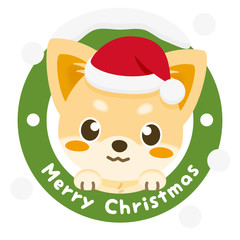いぬっこ倶楽部 クリスマス チワワ（クリーム）