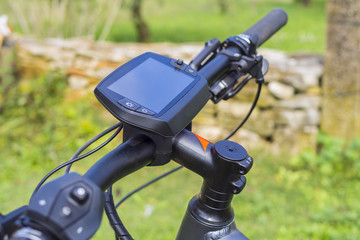 Lenkerdisplay an einem modernen E-Bike