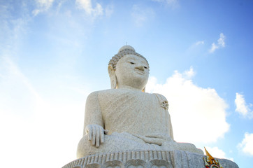 Big Buddha monument on the island of Phuket in Thailand