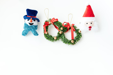 Christmas collection isolated on white background